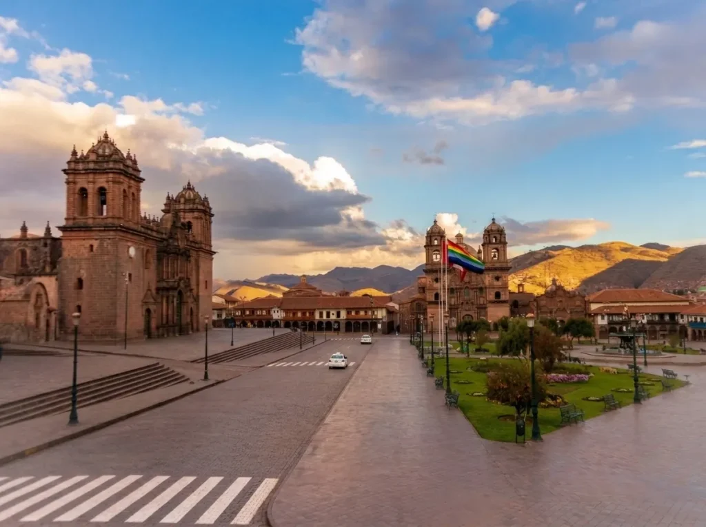 Taxi de la plaza de armas de cusco